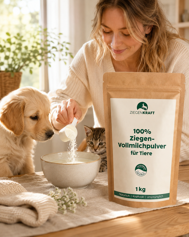Ziegenvollmilchpulver für Hunde & Katzen · 1 bis 5 kg
