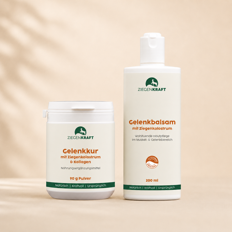 Kollagen-Pulver & Pflegebalsam · Duo für Menschen · 90 g + 200 ml