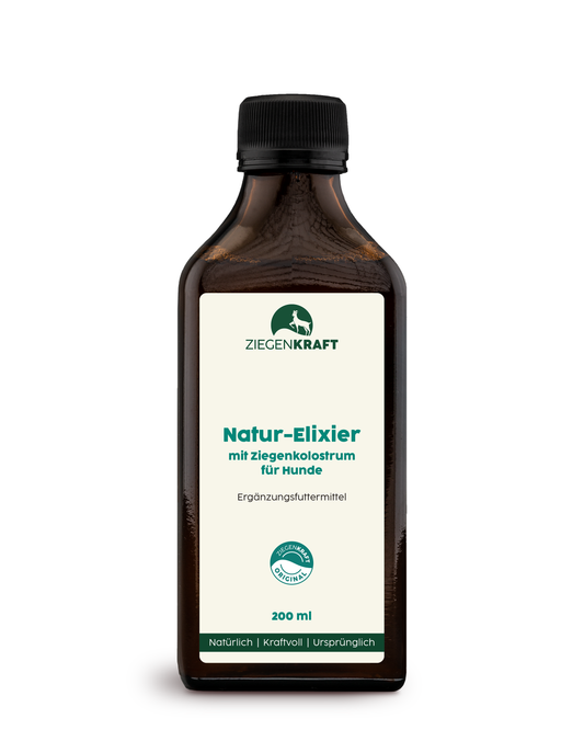 ZIEGENKRAFT – Natur-Elixier mit Ziegenkolostrum für Hunde 200ml